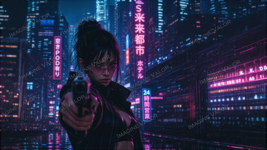 High quality digital Wallpaper | She's got a gun