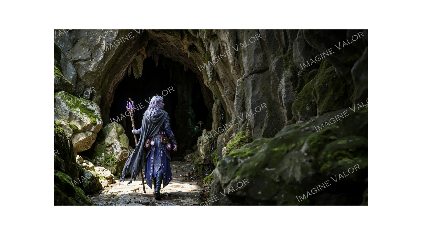 High quality digital Wallpaper | Dark Elf Sorceress