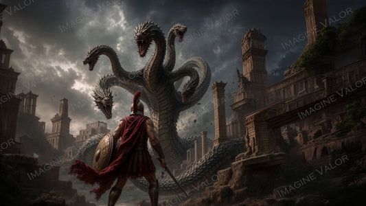 High Quality Digital Wallpaper | Spartan vs Hydra