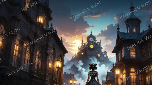 High quality digital Wallpaper | Steampunk girl
