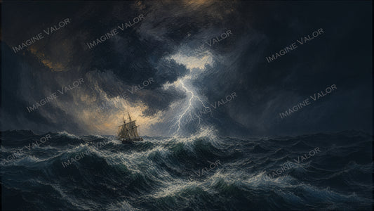 High quality digital Wallpaper | Storm on the Ocean