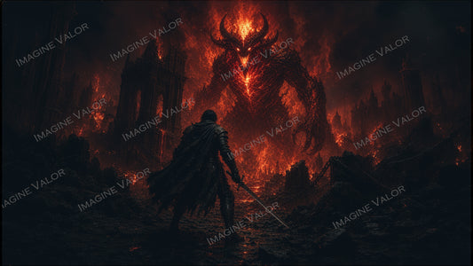 High quality digital Wallpaper | Facing the demon